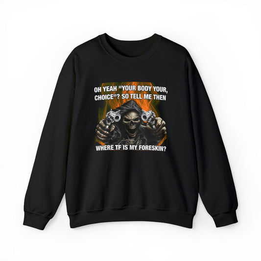 Where TF Is My Foreskin Crewneck