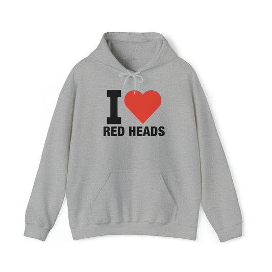 I Heart Red Heads Hoodie