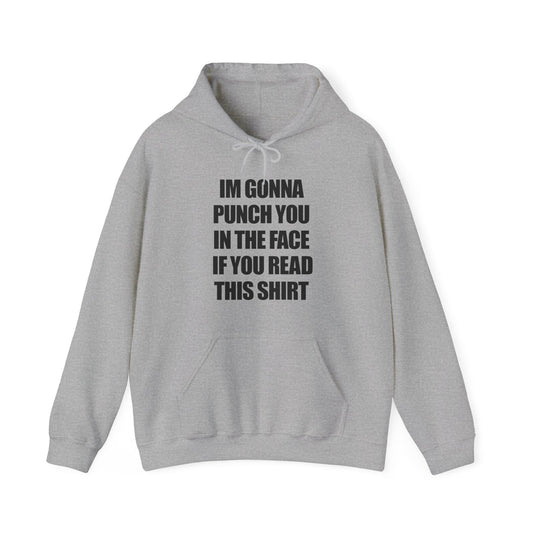 I'm Gonna Punch You In The Face If You Read This Hoodie